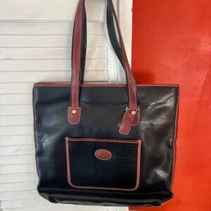 Donnatella Back and Brown Leather Tote